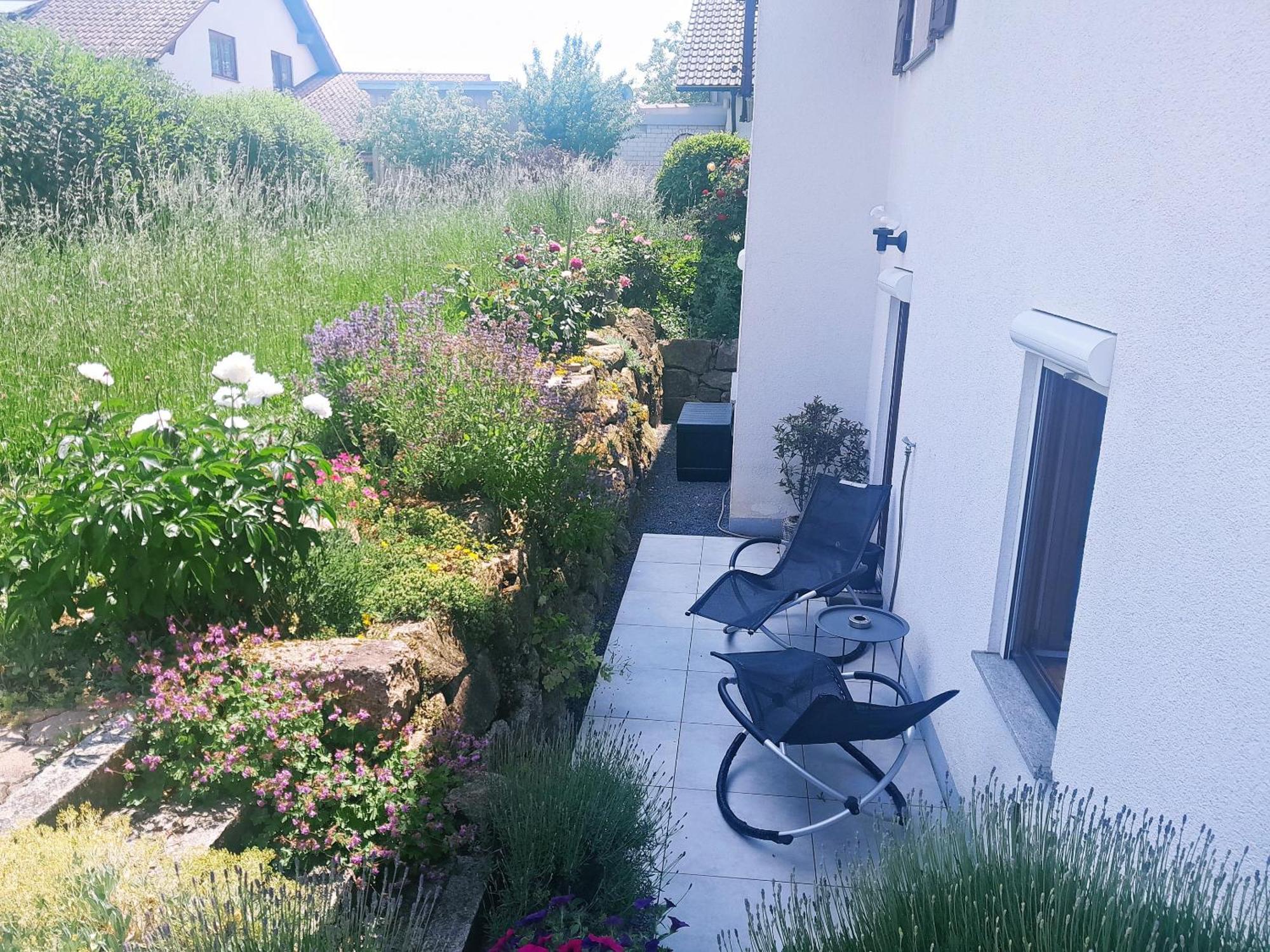 Ferienwohnung Bluetenzauber In Idyllischer Lage Naehe Bodensee Hilzingen Exterior foto